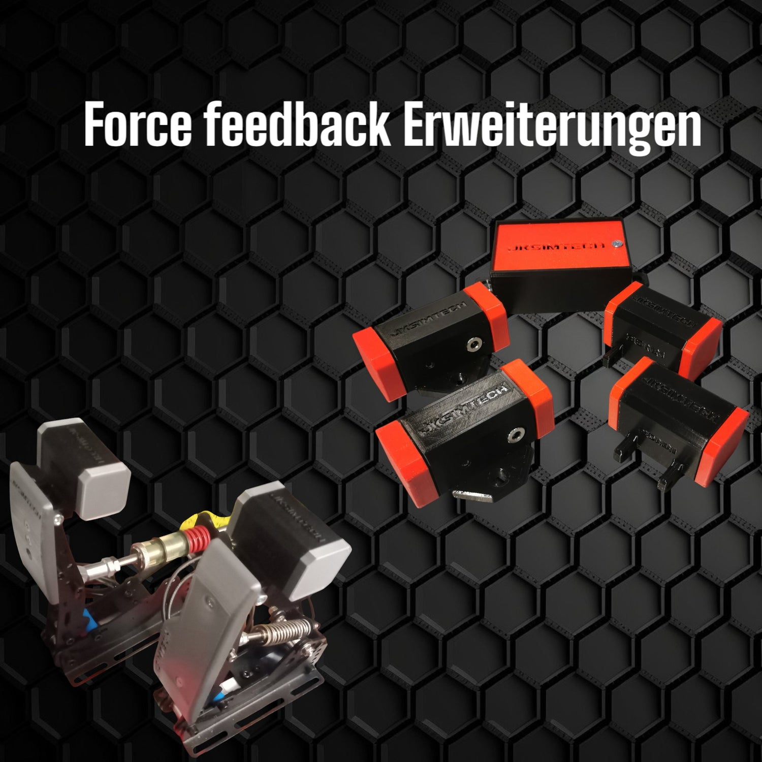 Simracing force feedback Erweiterung für deine Pedale und deinen Sitz 