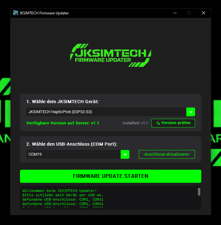 Jksimtech Firmware Updater