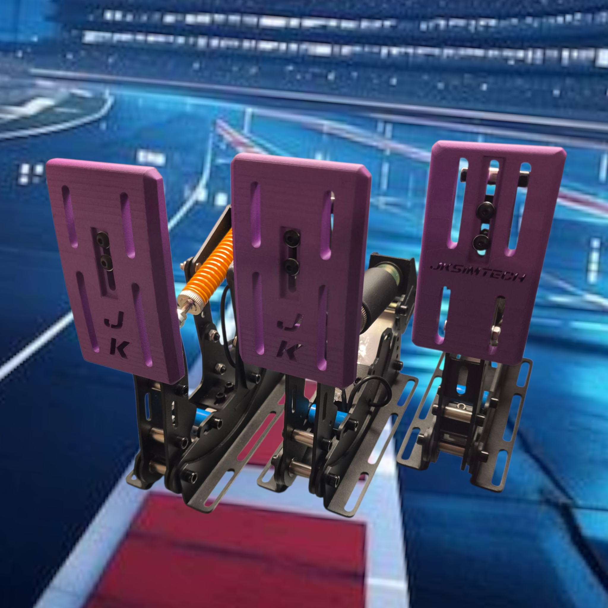 JKSIMTECH GT2 Pedal Set - 2er und 3er Pedal Set in Schwarz