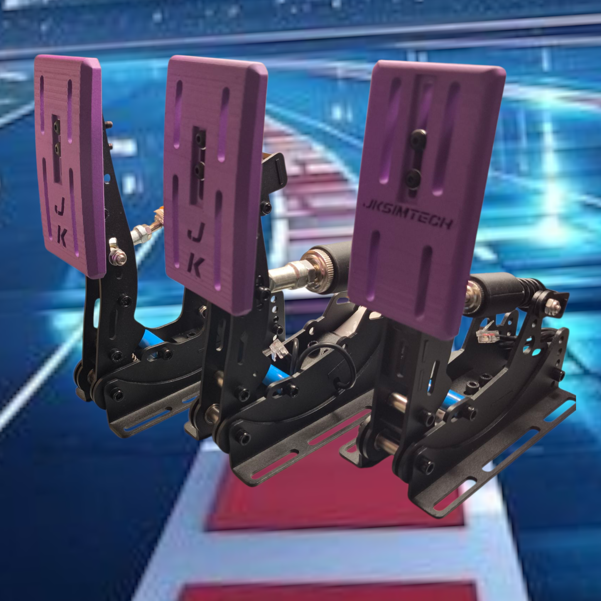 JKSIMTECH GT2 Pedal Set - 2er und 3er Pedal Set in Schwarz